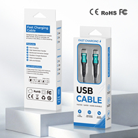 Cable de Carga Rápida Trenzado USB C a C de 60W 3A, Listo para Enviar, para MacBook Air M3 M2, iPad Pro, Air, Galaxy Tab, Switch
