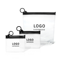 Sac étanche portable en PVC, EVA, PE, durable et réutilisable, pour le rangement de bijoux, cosmétiques, échantillons, pochette à fermeture éclair