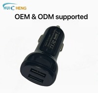 Chargeur USB 2 ports pour voiture avec charge simultanée pleine vitesse, sortie totale 24W (DC 12V/24V vers 5V 4.8A) pour camion, voiture, camping-car, bateau, marine