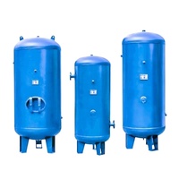 Réservoir de stockage d'air comprimé vertical en acier au carbone Kaishan 3000L 13 bars, bleu, Chine Zhejiang, avec garantie d'un an