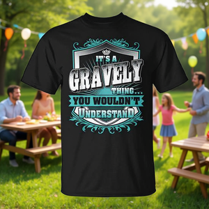 Camiseta Gravely Thing para adultos, unisex, cuello redondo, manga corta, reunión familiar, fiesta, serigrafía - Product Image 3