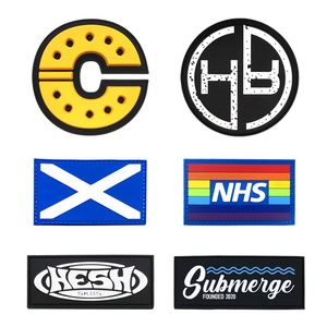 Patch en PVC personnalisé, patch en caoutchouc gaufré, logo tendance, patch en PVC à fermeture auto-agrippante - Product Image 3