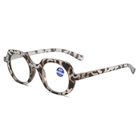 TY422 1pc Lunettes de lecture correctrices unisexes pour hommes et femmes, monture ronde fine en PC, anti-lumière bleue, durables, pour presbytie