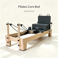 Reformer Pilates en chêne pliable et réglable, direct usine, équipement de fitness professionnel pour studio, vente en gros OEM