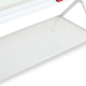 <span class=keywords><strong>Tableau</strong></span> <span class=keywords><strong>blanc</strong></span> <span class=keywords><strong>effaçable</strong></span> à sec en verre de haute qualité avec cadre en acier inoxydable et étagère de rangement intégrée, durable <span class=keywords><strong>pour</strong></span> le bureau et la salle de classe - Product Image 3