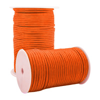 Cordes en polyester personnalisées, légères, haute résistance, résistantes à l'usure, corde en soie tressée, tresse décorative, sécurité en extérieur