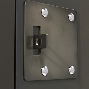Armadio <span class=keywords><strong>Vintage</strong></span> Industriale in Acciaio a 4 Ante con Serratura e Finitura Scura per Casa e Ufficio - Product Image 5