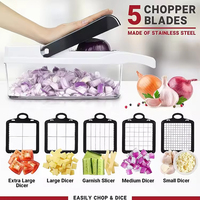 Keuken Groentesnijder Ui Chopper 26 In 1 Voedselchopper Multifunctionele Groentechopper Met Handschoenen