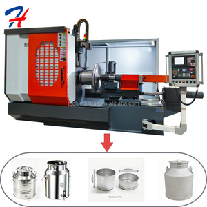 Chaîne de production de cuiseurs vapeur à couscous à 2 niveaux HT et de seaux à huile d'olive/lait avec presse hydraulique à quatre colonnes pour usine de fabrication - Product Image 5