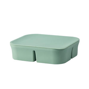 Bac à glaçons en silicone souple de qualité alimentaire pour la maison avec couvercle en silicone, sans BPA, récipients de stockage de nourriture pour bébé sûrs - Product Image 6