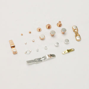 Contacts en argent AgZnO, AgCuO personnalisables avec une tolérance de 0,003 mm à 0,01 mm pour les disjoncteurs - Product Image 1