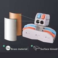 Connecteurs rapides pour conducteurs PCT 0,08-4,0 mm² à insertion, bornes universelles compactes pour raccordement de câbles