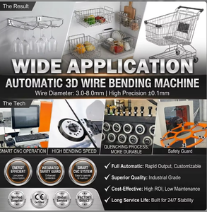 <span class=keywords><strong>Machine</strong></span> de cintrage automatique de <span class=keywords><strong>fil</strong></span> métallique pour barres post-tendues, résistante à l'usure, <span class=keywords><strong>machine</strong></span> de formage de <span class=keywords><strong>fil</strong></span> CNC pour pièces de cadre de vélo - Product Image 3