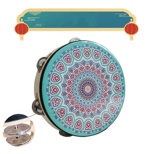 Tambourin à double rangée de clochettes Dunhuang, tambour à main Uïghour du Xinjiang, instrument de musique pour la danse Hanfu - Product Image 3
