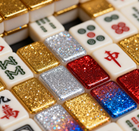 Ensemble de Mahjong de Luxe Américain 160 Moderne Portable de Haute Qualité en Mélamine Importée Magnifique Jeu de Mahjong pour la Famille