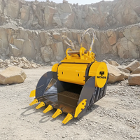 Broyeur à mâchoires mobile portable, attache pour excavatrice, broyeur pour recyclage sur site, pour projets de construction routière