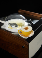 Machine à glace et sorbet haut de gamme Miles à cuve unique, compatible lait, 7 litres, compresseur SECOP, usage commercial sur table, en acier inoxydable
