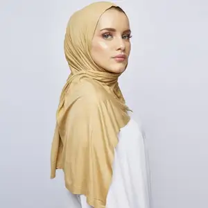 Hot sale 36 Colors Malaysia New Style Jersey Mercerized Cotton Solid Color Shawl Winter Leisure Thickening Scarf Hijabs