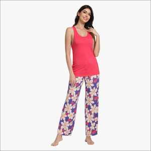 Customized Wholesale Hot Sale Bamboo <b>Pajamas</b> <b>for</b> <b>Women</b> Set Tank Tops Long Soft Sleepwear <b>Pajamas</b> Set <b>for</b> Homewear - Product Image 3