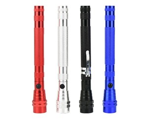 Pick up Aluminium Adjustable Flexible Magnetic Telescopic Led Torch Flashlight