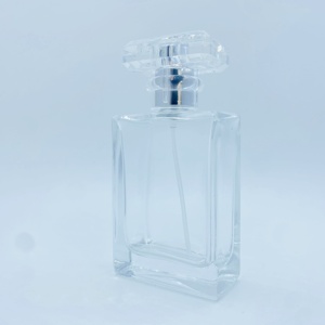 Luxury Perfume Dispenser Bottle 50ml 100ml <b>Glass</b> Base with Plastic Lid for Handcrafting Personal Care Perfumes - Product Image 6