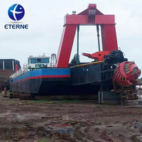 Drague à aspiration professionnelle avec coupeur, profondeur 15m, pompe à sable 50-500m³/H, pour l'extraction d'or et le dragage de sable