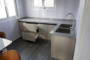 Maison préfabriquée modulaire de 20 pieds extensible, type « granny flat », avec revêtement en bois texturé <span class=keywords><strong>et</strong></span> toit tropical - Product Image 4