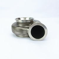 Roue de compresseur turbo à roulement à billes G25, 0,92 A/R, Vband, acier inoxydable, boîtier de turbine inversé