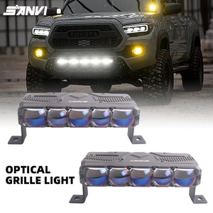 Projecteurs de calandre de voiture Sanvi S500 à 5 lentilles LED, étanches IP68, double couleur, faisceau haut/bas - Product Image 1