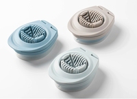 Coupe-œufs multifonction 3-en-1 écologique moderne en plastique, acier inoxydable et ABS, avec logo personnalisé, facile à nettoyer, pour la maison et la cuisine