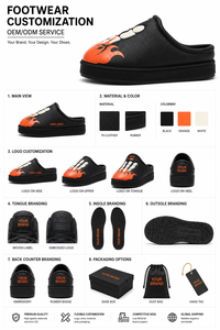 Chaussures ODM personnalisées en usine, nouveau style automne-hiver, pantoufles de sport chaudes pour hommes et femmes, logo personnalisé - Product Image 4