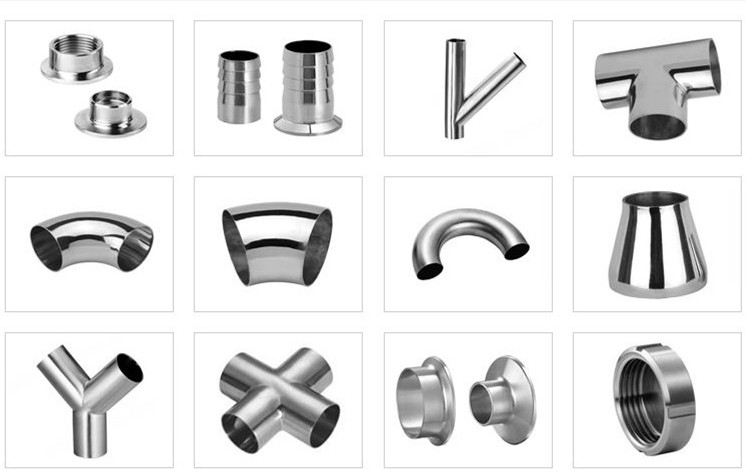 Sanitary pipe fittings/90 degree Clamped Double Bend