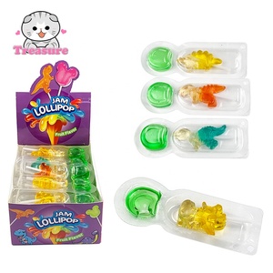 Bâtonnets à mâcher de haute qualité et délicieux avec sauce à tremper, confiture, sucettes gélifiées de dessin animé de dinosaure - Product Image 1