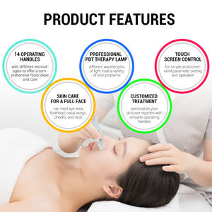 14 En 1 <span class=keywords><strong>Hydro</strong></span> H2O2 máquina de microdermoabrasión facial Jet Peel Hydra oxígeno belleza facial Jet Aqua máquina de limpieza profunda - Product Image 2