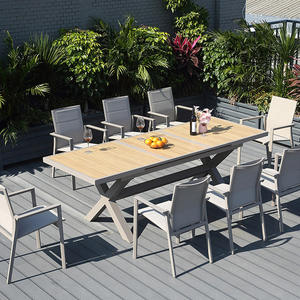 Tables et chaises pliantes en acier empilables pour économiser <span class=keywords><strong>de</strong></span> l'espace avec trou pour parasol pour <span class=keywords><strong>petite</strong></span> <span class=keywords><strong>terrasse</strong></span> d'appartement - Product Image 4