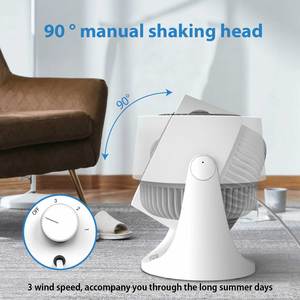 가정용 사무실용 7인치 에어 서큘레이터 팬 데스크탑 테이블 팬 침실용 터보포스 에어 쿨링 팬 - Product Image 4