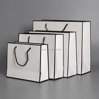 Sacs de shopping personnalisés avec poignée en ruban pour vêtements, cosmétiques et chaussures, fabriqués en Chine