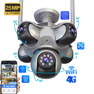 Ngoài trời <span class=keywords><strong>Camera</strong></span> An Ninh HD 25mp Wifi ip <span class=keywords><strong>camera</strong></span> 5 ống kính 5 Màn hình 5 PTZ theo dõi chuyển động 2 cách liên lạc màu tầm nhìn ban đêm - Product Image 1