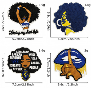 بقع ترويجية المطرزة SGR Sigma Gamma Rho تصميم أزياء نسائي تصنعه بنفسك للسترات والحقائب والفعاليات الترحيبية - Product Image 4