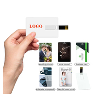 Kartu USB Logo Kustom, Kartu Bisnis Promosi Kartu Kredit USB Flash Drive, Kartu USB Flash Drive USB 1GB 2GB 128GB 64GB 512MB