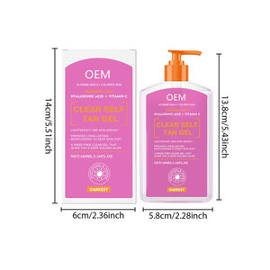 Etiqueta privada al por mayor, gel autobronceador natural, crema de bronceado para hombres y mujeres, loción corporal sin enjuague con efecto brillante - Product Image 6