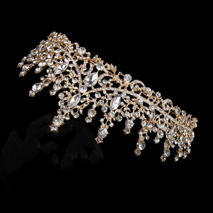 Diadèmes de <span class=keywords><strong>mariage</strong></span> en alliage de diamant pour accessoires de <span class=keywords><strong>cheveux</strong></span> somptueux étincelants coréens pour fille - Product Image 4