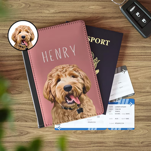 Copertina personalizzata porta passaporto con foto per gatti portafoglio da viaggio per animali domestici amanti del cane regalo commemorativo per la perdita del gatto ricordo stampa del passaporto del cane - Product Image 4