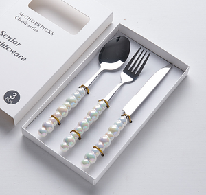 Chaozhou vendite dirette della fabbrica in acciaio inox set di stoviglie, in metallo cucchiaio forchetta coltello classico stoviglie in argento set - Product Image 2
