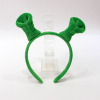 Bandeau de performance vert pour enfants Halloween Monster Shrek Bandeau Dress up Ball Prop Bandeau pour sept garçons