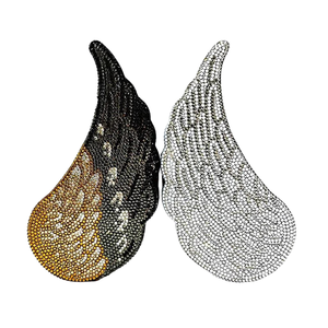 Women Elegant Angel Wings Rhinestones Clutch Purse Sparkling Crystal Evening Bag Chic <b>Handbag</b> for Wedding Celebration Proms - Product Image 6