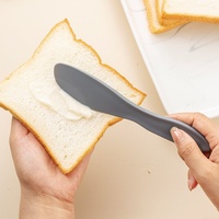 Outil de cuisson en plastique de qualité alimentaire antiadhésif coloré confiture propagation spatule gâteau crème beurre pot de mélange spatules grattoir