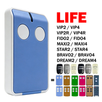 Funciona con el control remoto para puerta de garaje LIFE MAXI DREAM FIDO VIP STAR BRAVO 2 de 4 botones, 433.92MHz, código varia