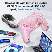 Control Inalámbrico NS Pro BT para PC Gaming con Joysticks de Doble Efecto Hall, Gatillos con Luz RGB y Motor de Vibración Turbo Compatible con