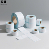 Etiquetas Térmicas Impermeables de Diseño Personalizado, Etiquetas de Envío Autoadhesivas, Rollos de Embalaje, Impresión CMYK de Tamaño Personalizado